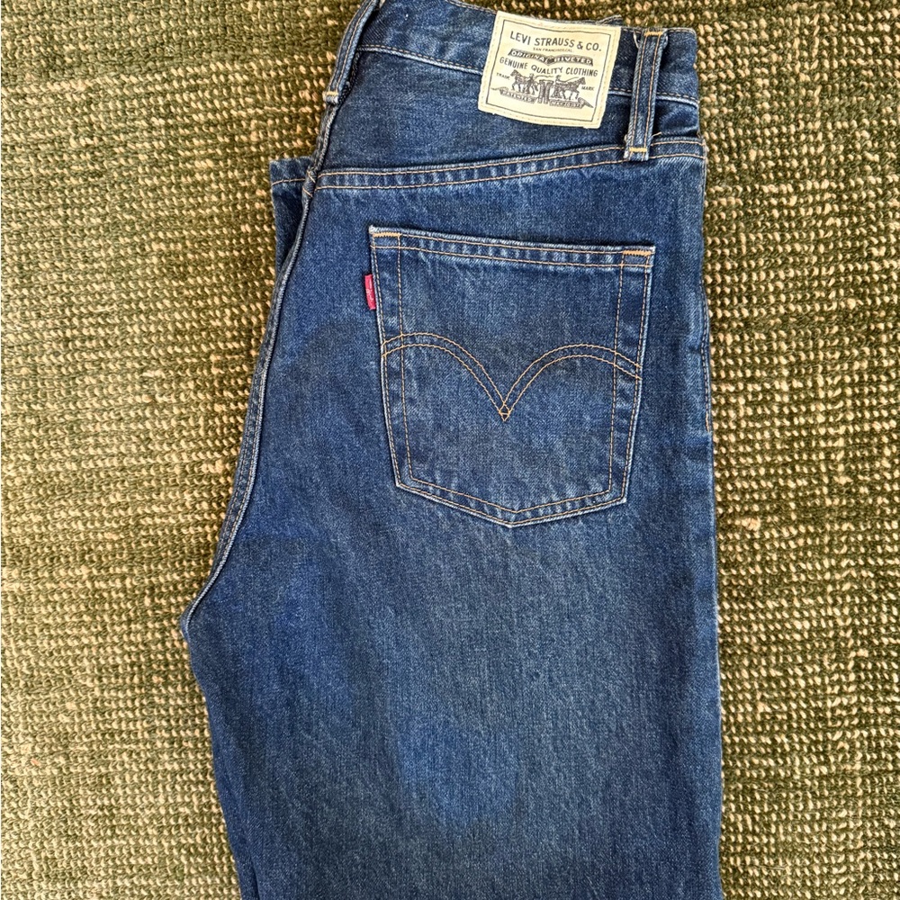Levi's Ribcage Straight Jeans - Blue Denim